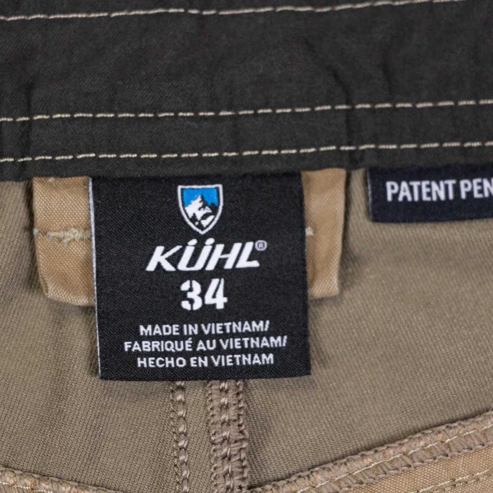 Kuhl Radikl Shorts Cargo Hiking Mens 34 Khaki Cotton Blend Stretch Tech # 5068